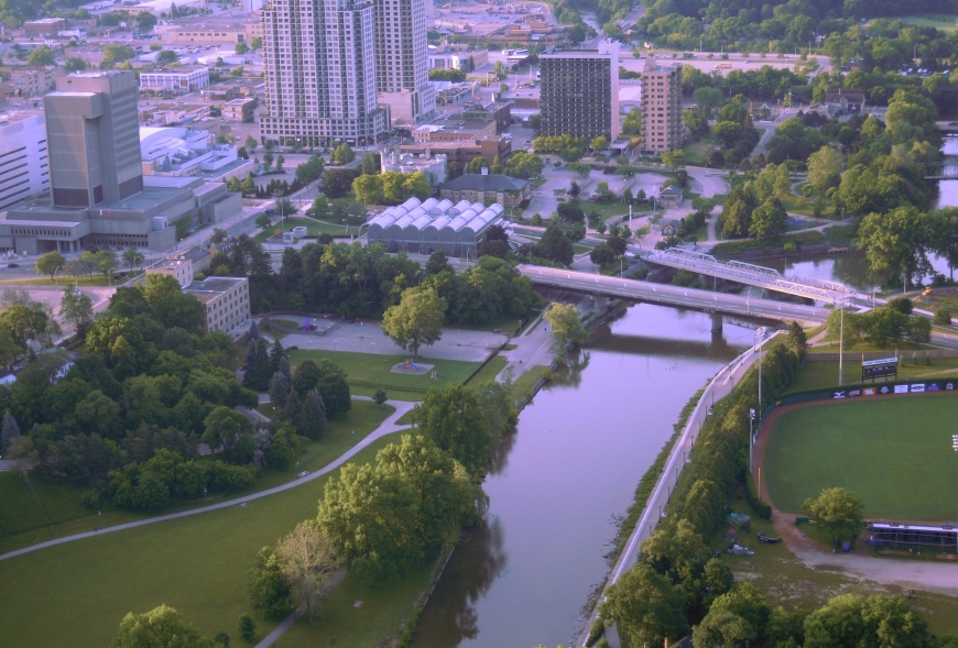 Picture from above London Ontario