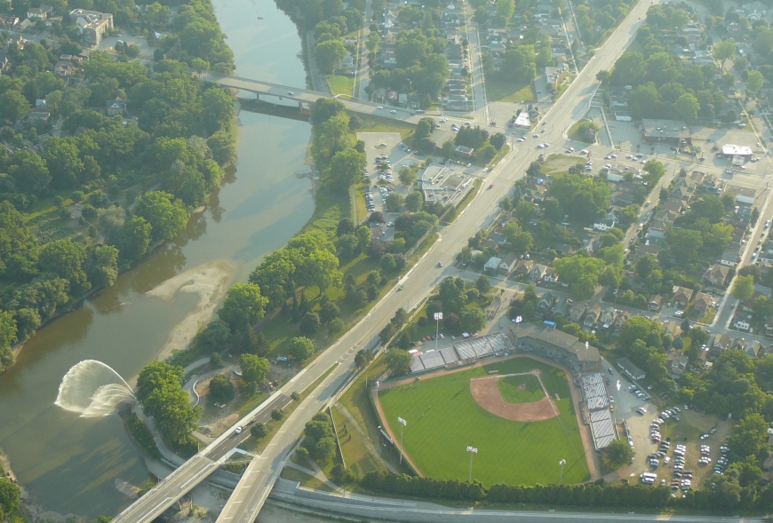 Picture from above London Ontario
